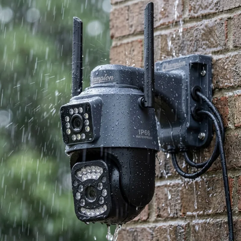 Champion CP-3004 4G SIM Dual Lens PTZ Camera.