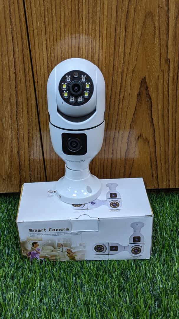 Champion Dual Lens Bulb 3+3=6 Camera V380 1080p full HD Resulation camera.
